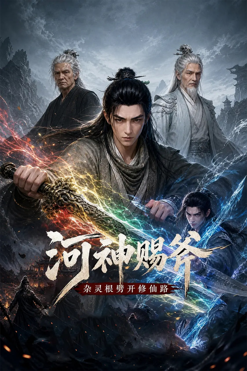 河神赐斧,杂灵根劈开修仙路 河神赐斧,杂灵根劈开修仙路 AI漫剧版,The River God's Axe